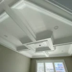 white waffle ceiling
